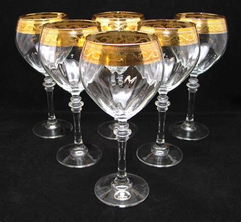 Online Store: "Cristalleria Fratelli Fumo" Stemmed Crystal Water Wine Beverage Glasses, 12 Oz ...