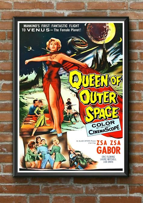 La historia del póster de películas de ciencia ficción queen | Etsy