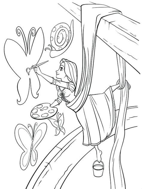 Rapunzel Baby Coloring Pages at GetDrawings | Free download