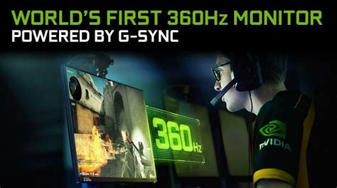 Asus and Nvidia Developed The World's First 360Hz Monitor