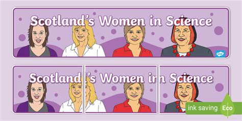 Scotland's Women in Science Display Banner (teacher made)