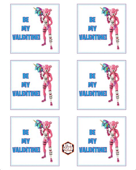 Free Printable Fortnite Valentines Card - Mandy's Party Printables