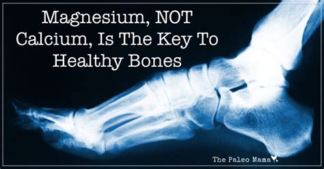 Magnesium, NOT Calcium, Is The Key To Healthy Bones - The Paleo Mama