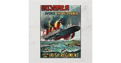 Sinking of the Lusitania_Propaganda Poster Postkarte | Zazzle.de