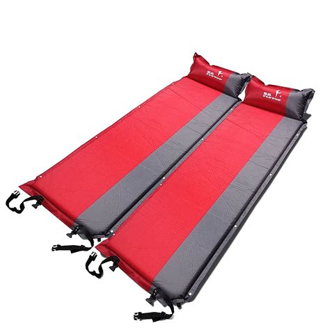 Thick 5CM Outdoor camping mat automatic inflatable air mattress spliced Self Inflating camping ...