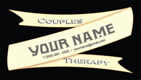 Couples Therapy Cream Color Ribbon Design | whereapy