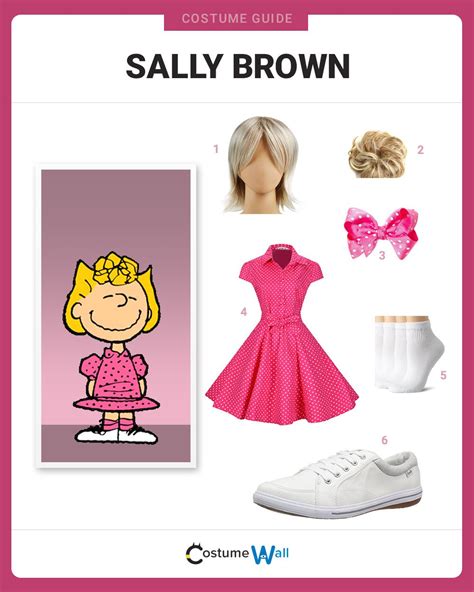 The best costume guide for dressing up like Sally Brown, the younger sister of Charlie Brown who ...