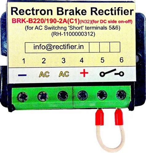 brake rectifier circuit diagram - Wiring Diagram and Schematics