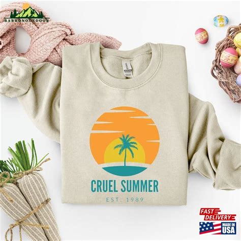 Cruel Summer Eras Album Lyrics Merch Taylor Lover Sweatshirt Vintage Tour 2023 Tshirt Classic ...