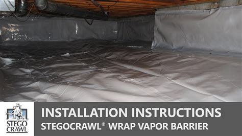 STEGOCRAWL® Wrap Crawl Space Vapor Barrier Installation - A Step by Step Guide - YouTube