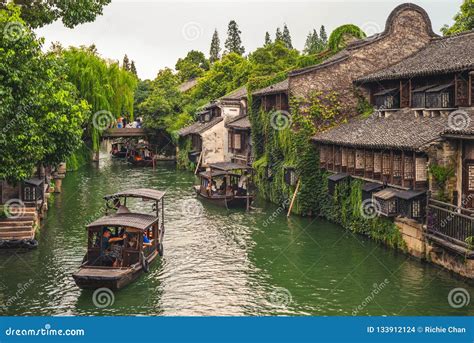 Landscape of Wuzhen, a Historic Scenic Town Editorial Stock Image - Image of oriental ...