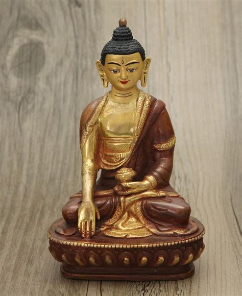 Traditional Handmade Copper Buddha Statue, Nepal | Buddha, Buddha ...