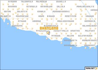 Ahangama (Sri Lanka) map - nona.net