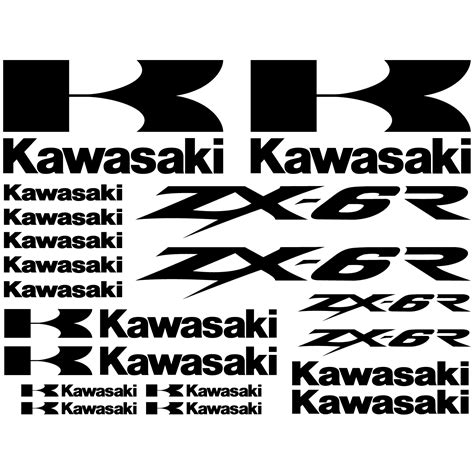 Vinilos folies : Pegatinas Kawasaki ZX-6r