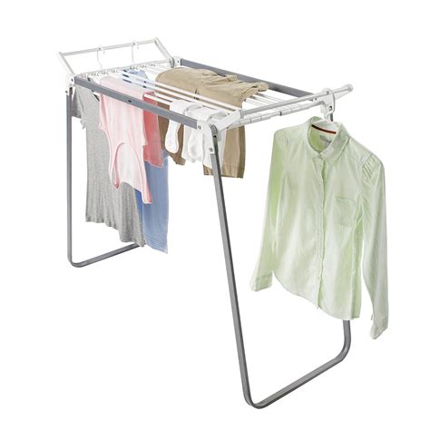 Stainless steel Small Folding Clothes Drying Rack For Dorm, Camping and RV. Supports upto 100 ...