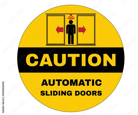 Accident prevention signs, Caution board with message caution Automatic ...