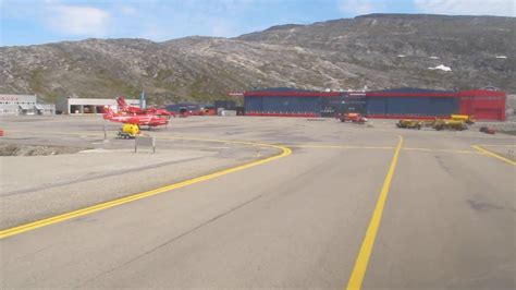 Arriving Nuuk city airport, Greenland - YouTube