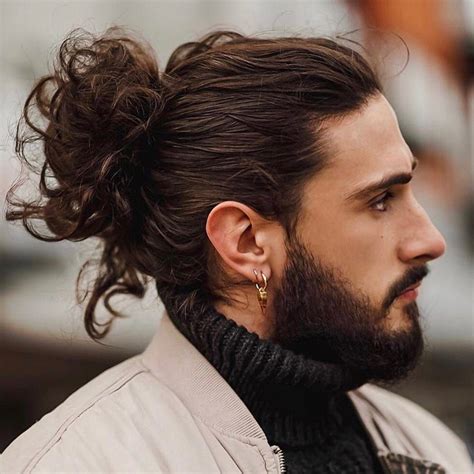 40 Types of Man Bun Hairstyles | Gallery + How To | Man bun hairstyles ...