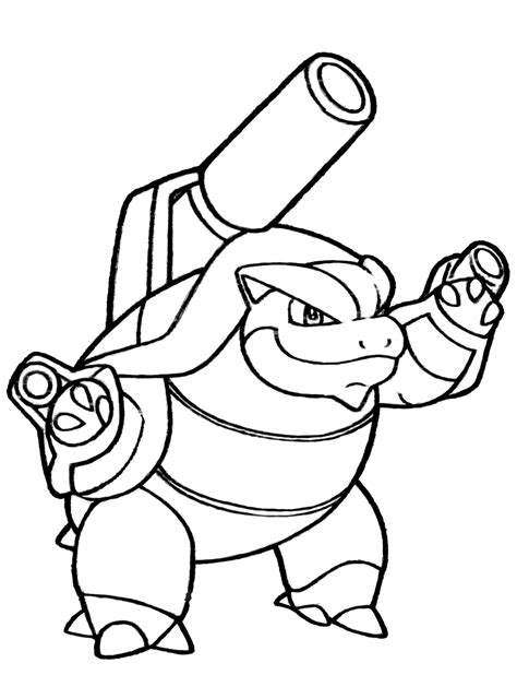 Free Blastoise Coloring Pages Collection - Free Pokemon Coloring Pages