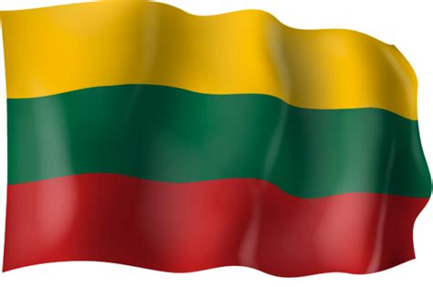 Lithuania Flag, Colors Green, Baltic Nation, Yellow, National Symbol PNG