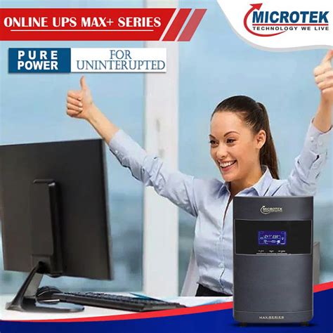 Buy Microtek 1KVA - 36V MAX+ Series Online UPS with Inbuilt Batteries ...