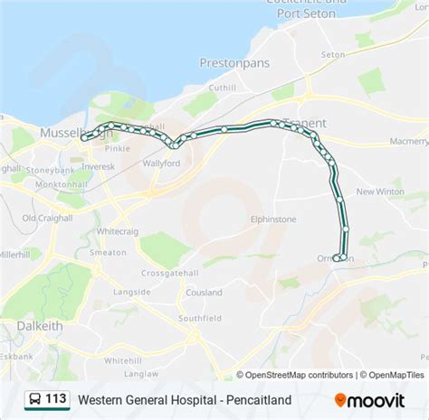 113 Route: Schedules, Stops & Maps - Ormiston (Updated)