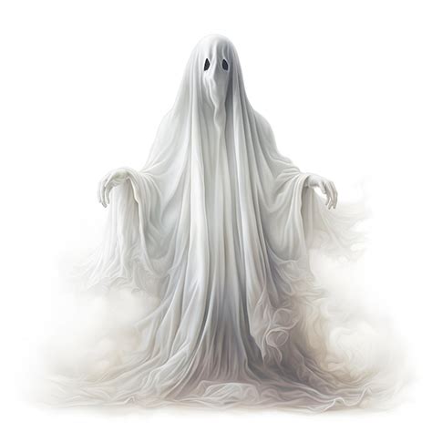 Premium AI Image | Halloween ghost on white background