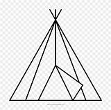 Teepee Coloring Page  Teepee PNG FlyClipart sketch template