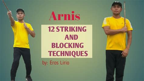 Arnis/12 Striking Techniques - YouTube