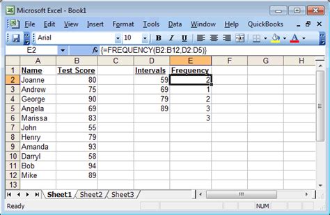 Frequency table for a range of table microsoft excel 2011 - dishpsado