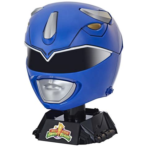 Power Rangers Lightning Collection Mighty Morphin Blue Ranger Premium Collector Helmet Full ...