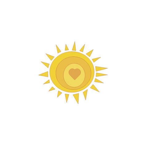 Love sunshine vector illustration | Free SVG