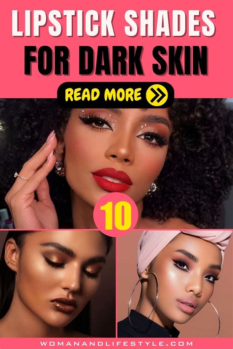 10 Gorgeous Lipstick Shades For Dark Skin Ladies To Shine - Woman ...