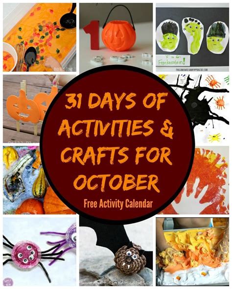 31 Days of October Crafts & Activities! | October crafts, Halloween ...