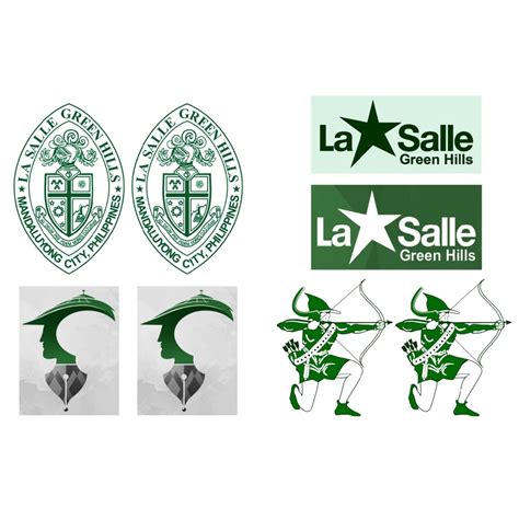 DLSU 8 Pieces Car Sticker for La Salle Green Hills, La Salle Green ...