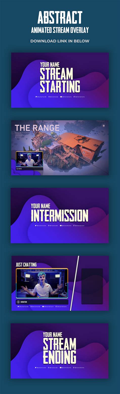 Abstract Animated Stream Overlay Template by Mr Designer Studio on Dribbble