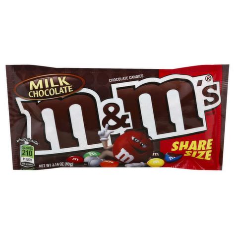 M&M'S Chocolate Candies, Milk Chocolate, Share Size