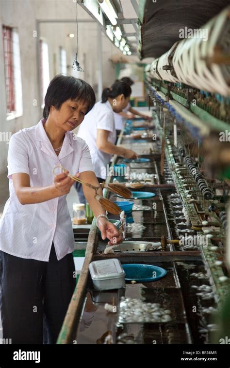 Silk factory in Suzhou China Stock Photo - Alamy