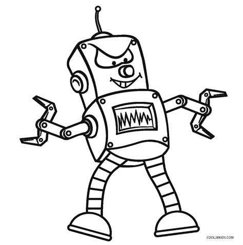 Free Printable Robot Coloring Pages For Kids | Cool2bKids