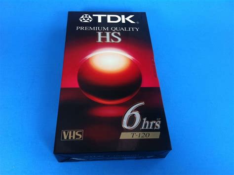 TDK Premium Quality HS T-120 6 hours VHS Blank tapes 5 Pack New Sealed