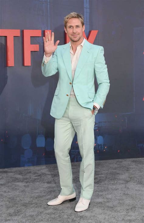 Ryan Gosling Attends Netflixs The Gray Man World Premiere at the Chinese Theatre in Hollywood 07 ...