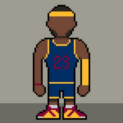 Pixely LeBron James by caloyelboy on DeviantArt