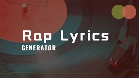 Free Online Rap Lyrics Generator | No Sign up