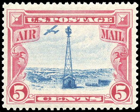 US Air Mail #C11 - Beacon on Rocky Mountains (1928) 5¢ - US Stamps - C - Air Mail | Arpin Philately