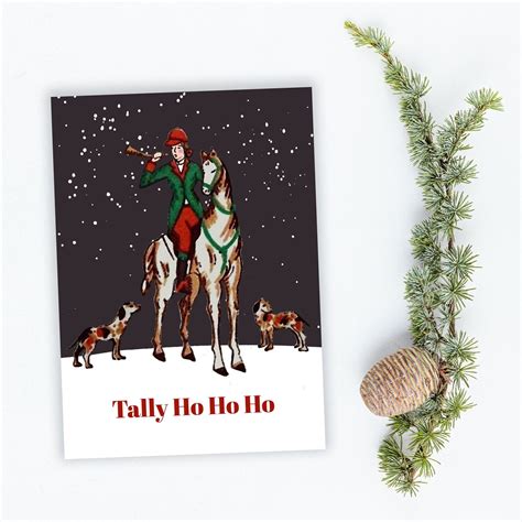 Tally Ho Ho Ho Holiday Cards