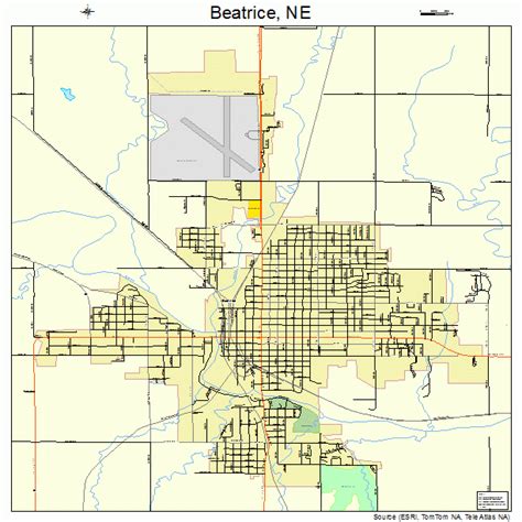 Beatrice Nebraska Street Map 3103390