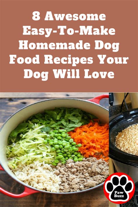 Check out these 8 Awesome easy-to-make DIY homemade dog food recipes ...