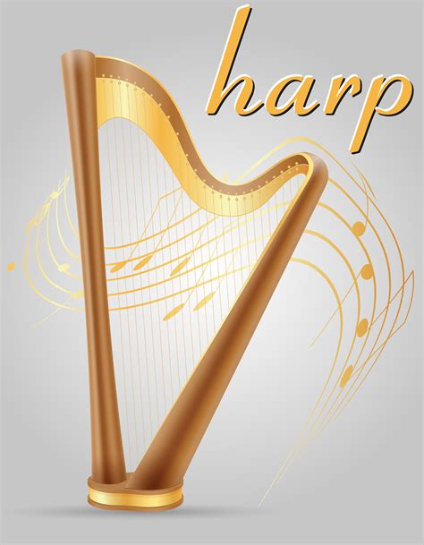 harp musical instruments stock vector illustration 511276 Vector Art at ...