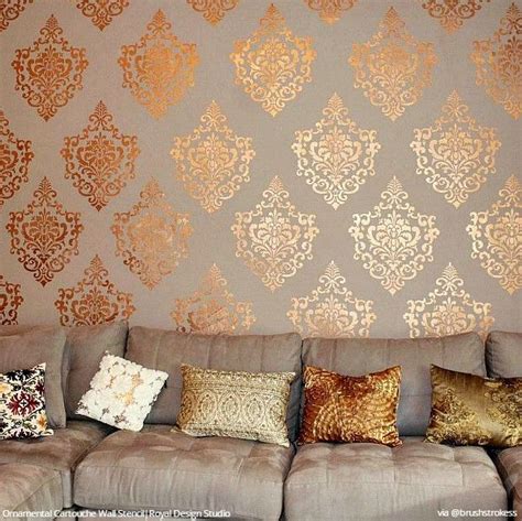 Decorate with Wall Stencils - Hot DIY Home Decor Trends | Wall painting ...