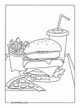 Hamburger Coloring Pages And Book 13 Printable PDFs sketch template